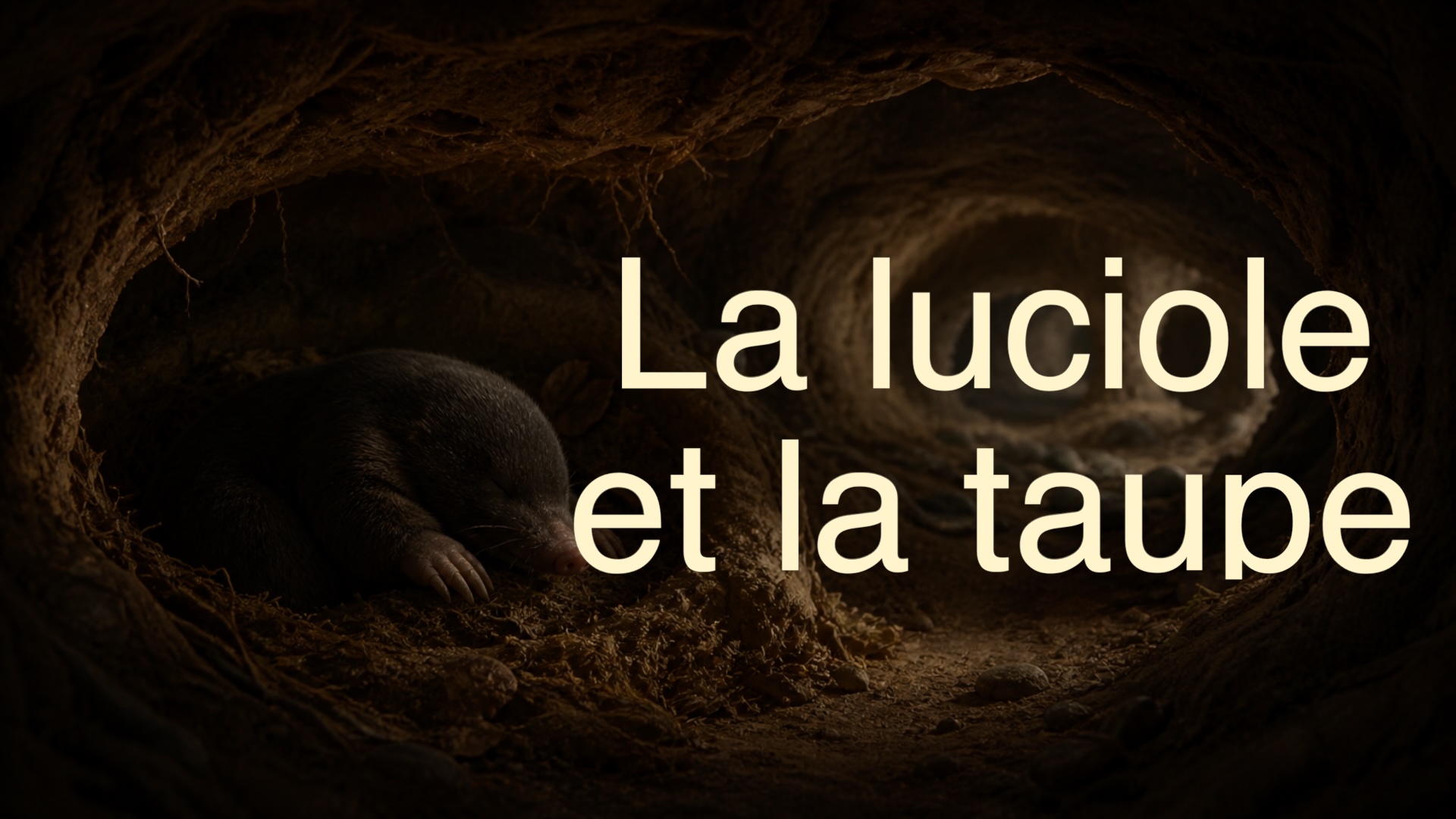 La luciole et la taupe